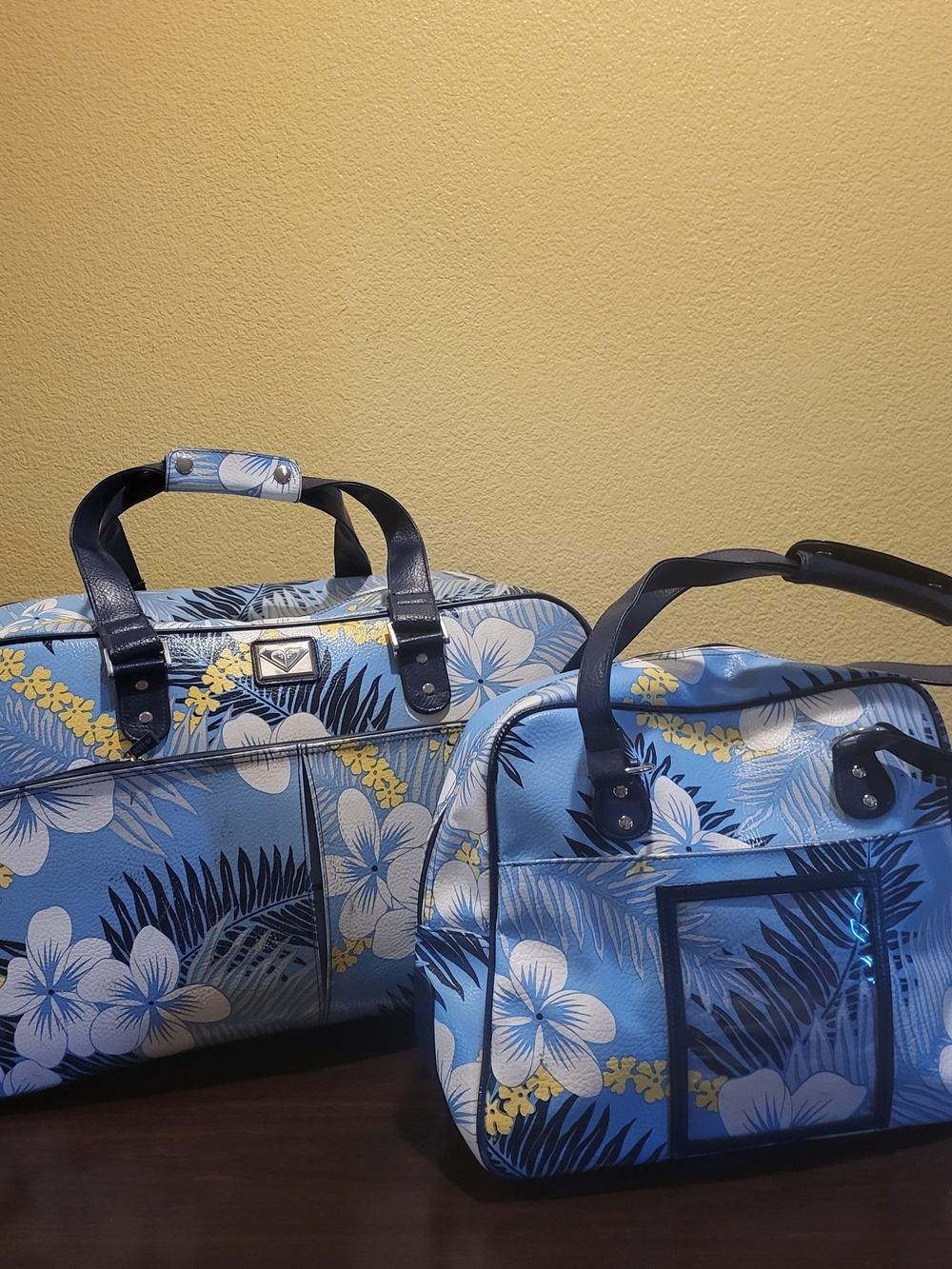 Roxy Blue Floral Travel Duffel Set